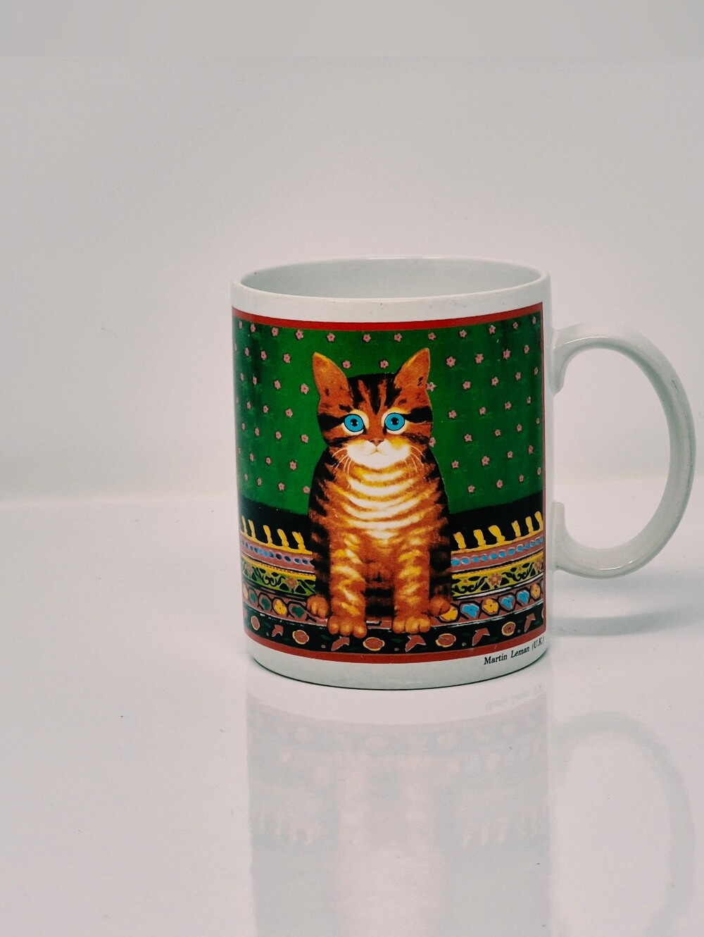 Vintage Cat Pattern Mug